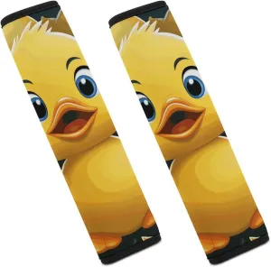 Cute Duck Animal Auto Seat Belt Cover 2PCS Universal Car Seat Belt Shoulder Protector Pad, Protect Your Shoulders and Neck for Car Seat Belt, Shoulder Bag, Backpack