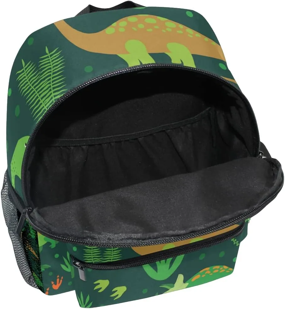 Cute Kids Back Pack Custom Preschool Backpack,Personalized Backpack with Name/Text Toddler Backpack Green Dinosaurs Kindergarten Book Bag Practical and Durable Daycare Bag for Travel,Toys