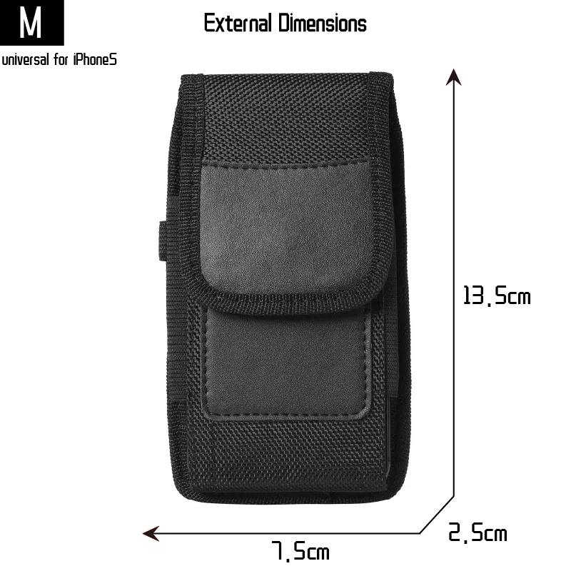 Cyflymder Mobile Phone Waist Bag Men Women Small Nylon Cell Phone Holster Storage Waist Fanny Pack Purse with Belt Loop Bum Bag 4 Size