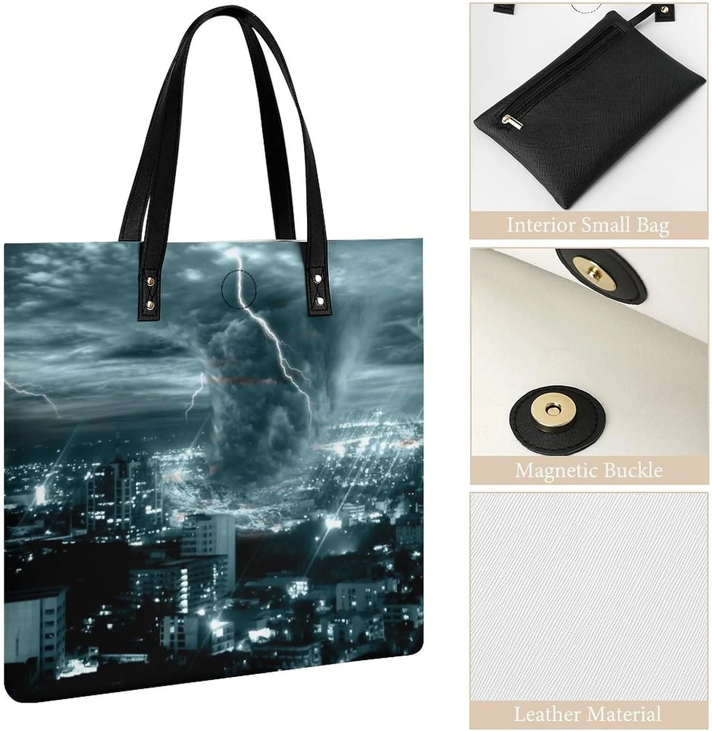 Dachshunds Clothes Dog Leather Handbag with Large Space, Fashionable Handbag
