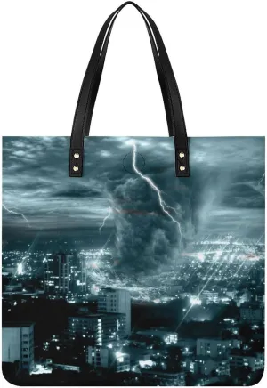 Dachshunds Clothes Dog Leather Handbag with Large Space, Fashionable Handbag