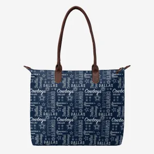 Dallas Cowboys Spirited Style Printed Collection Tote Bag