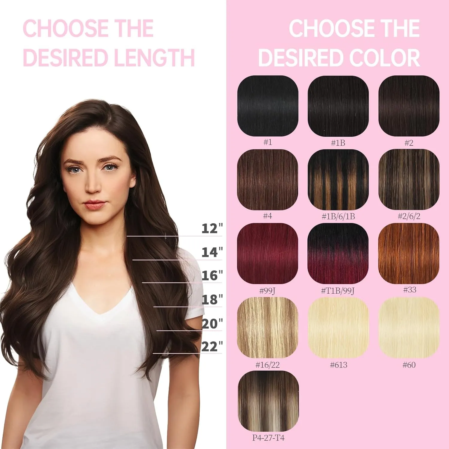 Dark Brown Tape in Hair Extensions Human Hair,#2 Darkest Brown Human Hair Extensions,20 inch 20 Pcs 50g Seamless Invisible Straight Silky Tape ins