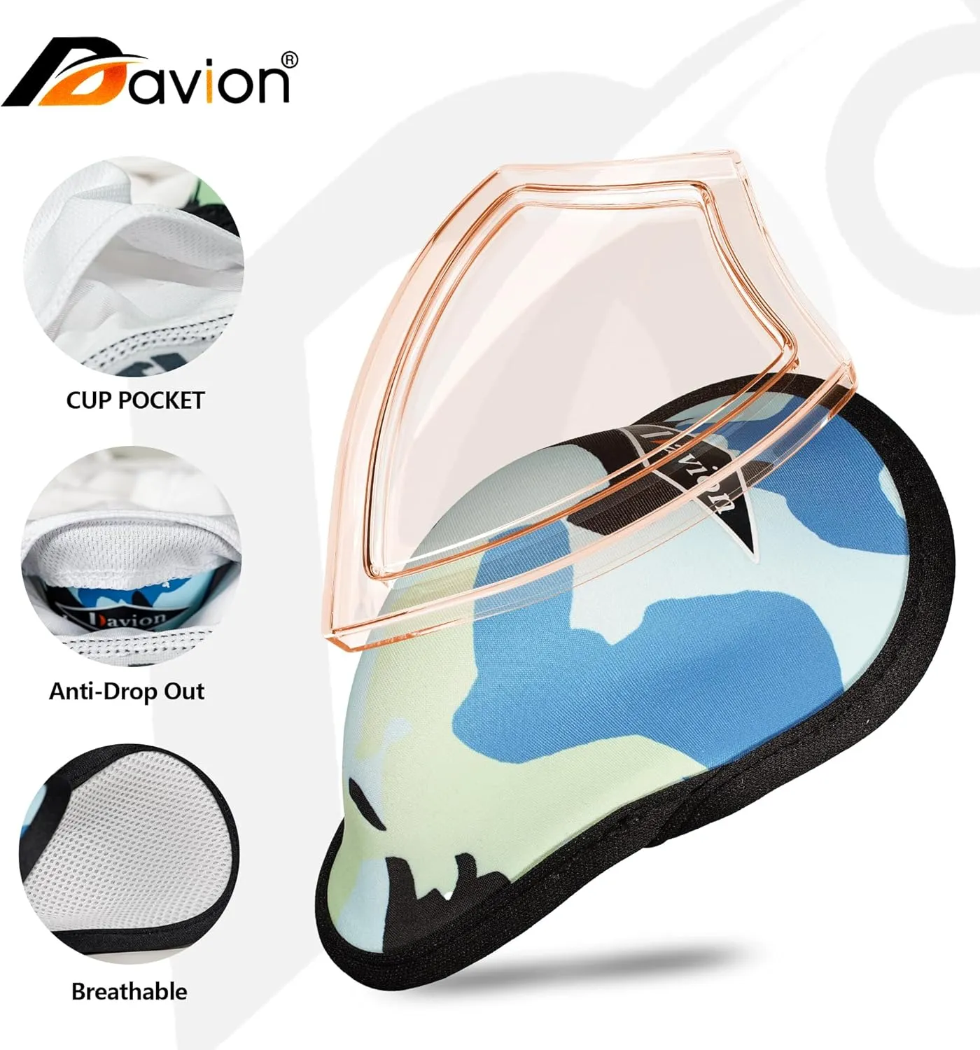 Davion 2 Packs Boys Baseball Sliding Padded Compression Shorts with 2 Athletic Cups Youth Underwear for Football, Lacrosse