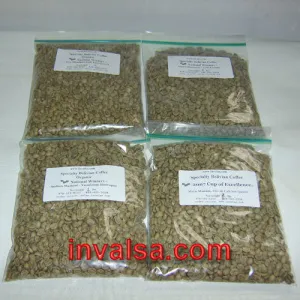 Decaf (water-process) Coffees Sampler Pack 2A: Four one-pound green coffees