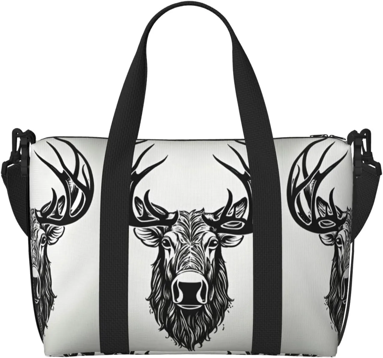 Deer Printingtravel Gym Bag For Tote Bag Carry On Luggage Sport Duffle