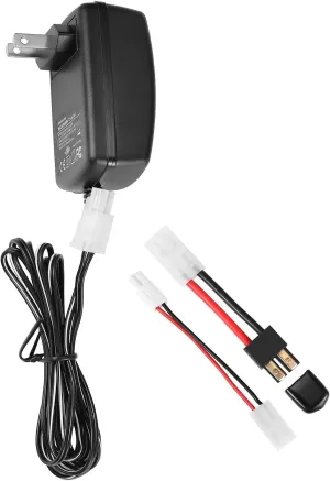Delta Peak Detection Battery Charger for Traxxas 3.6V-10.8V NiMH/NiCd Battery Packs Hobbies Airsoft Batteries, RC Car, RC Truck, Air Gun,RC Airplanes, Compact with Standard/Mini Tamiya, TRX