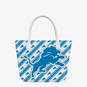 Detroit Lions Big Logo Mini Print Tailgate Tote Bag