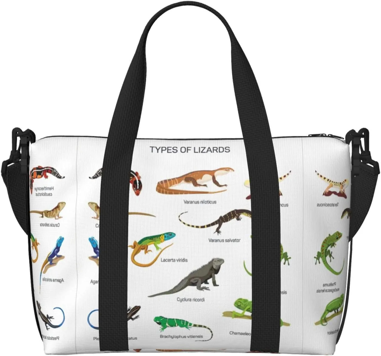 Different Types Of Lizard Printingtravel Gym Bag For Tote Bag Carry On Luggage Sport Duffle