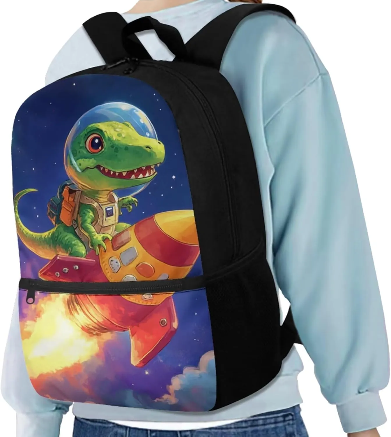 Dinosaur Backpack for Kids 5-7 Boys with Lunch Bag Lightweight Preschool School Bookbag Set, Large Capacity Kindergarten Backpack for Boys, Perfect Back to School Gifts for Students