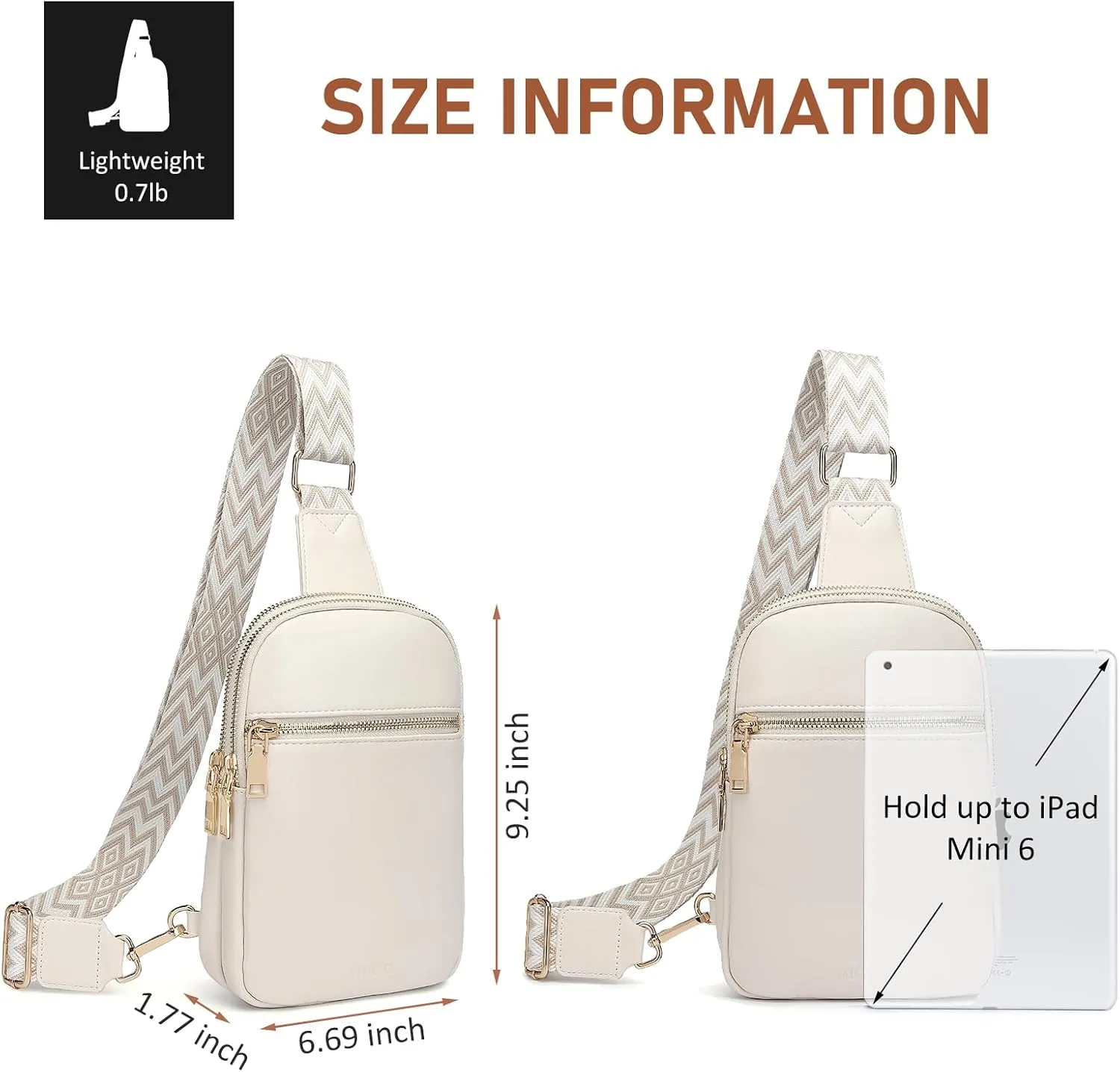DIOMO Anti Theft Small Sling Bag for Women Cross Body Bag Trendy, RFID Fanny Packs Vegan Leather for Women Travel Belt Purse