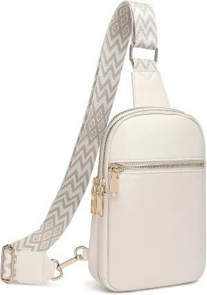 DIOMO Anti Theft Small Sling Bag for Women Cross Body Bag Trendy, RFID Fanny Packs Vegan Leather for Women Travel Belt Purse
