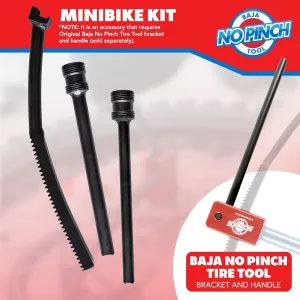Dirt Bike Tire Changing Tools - Minibike Accessory Kit Includes Mini Pushrod Fit 10mm and 12mm Axle Sleeve Mount Tires Quickly Without Pinching Tubes (Baja No Pinch Tool Sold Separately)