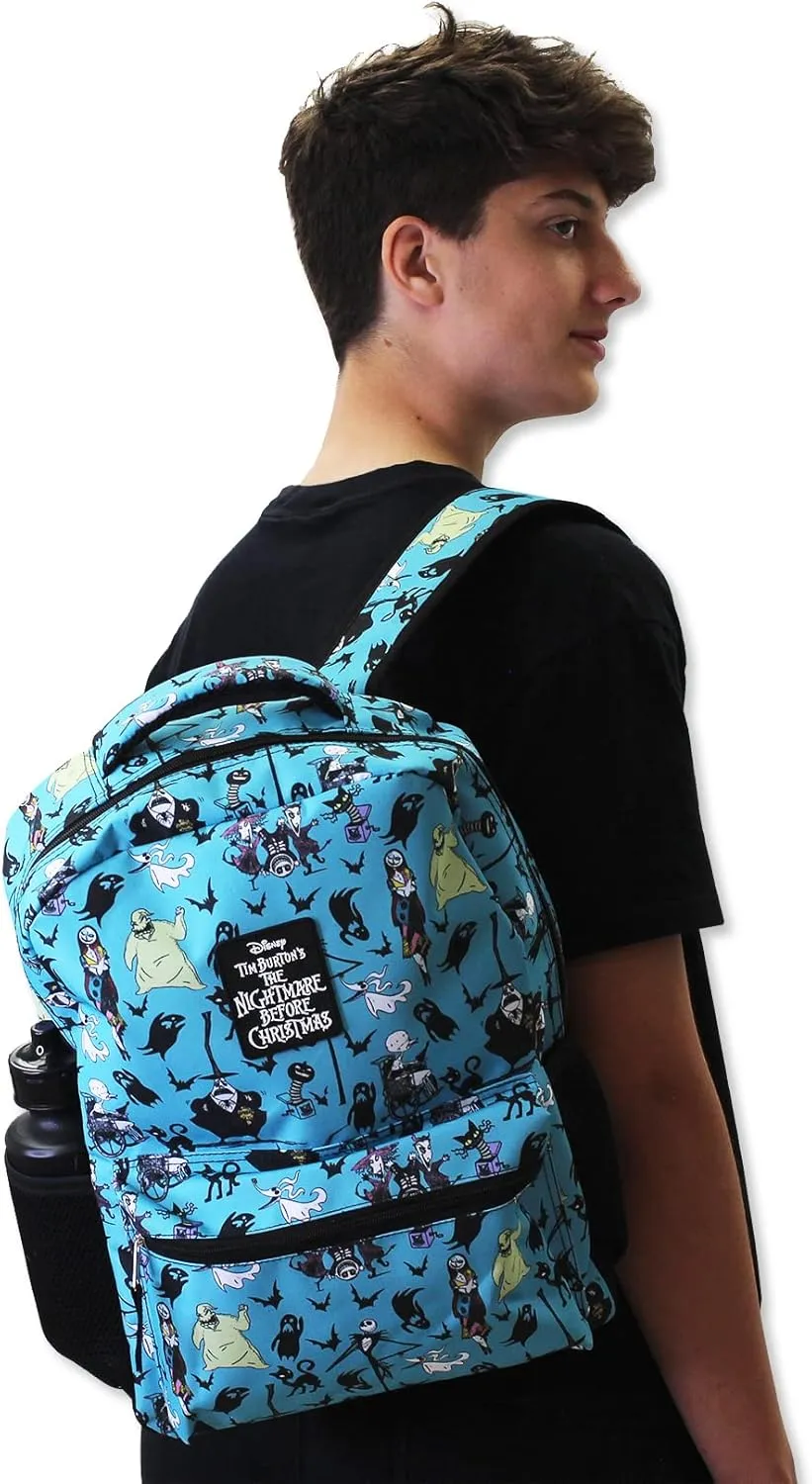 Disney Nightmare Before Christmas Kids 16 Inch School Backpack (One Size, Teal)