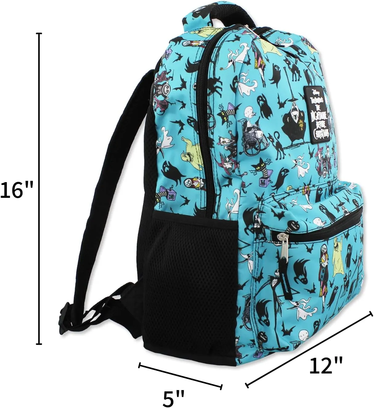 Disney Nightmare Before Christmas Kids 16 Inch School Backpack (One Size, Teal)