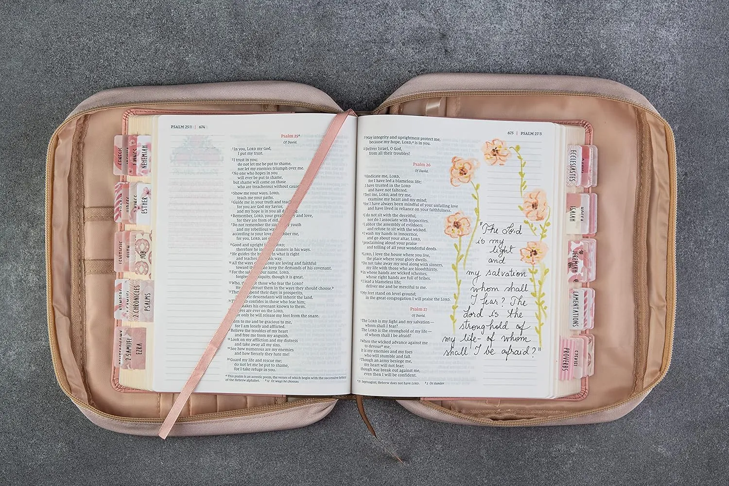DIVERSEBEE Bible Cover with Handles, Zippered Bible Carrying Case for Women and Girls, Bible Tote Bag for Kids, Bible Book Cover, Bible Accessories, Christian Gifts 7.5 x 10 x 2.5in (Vanilla)