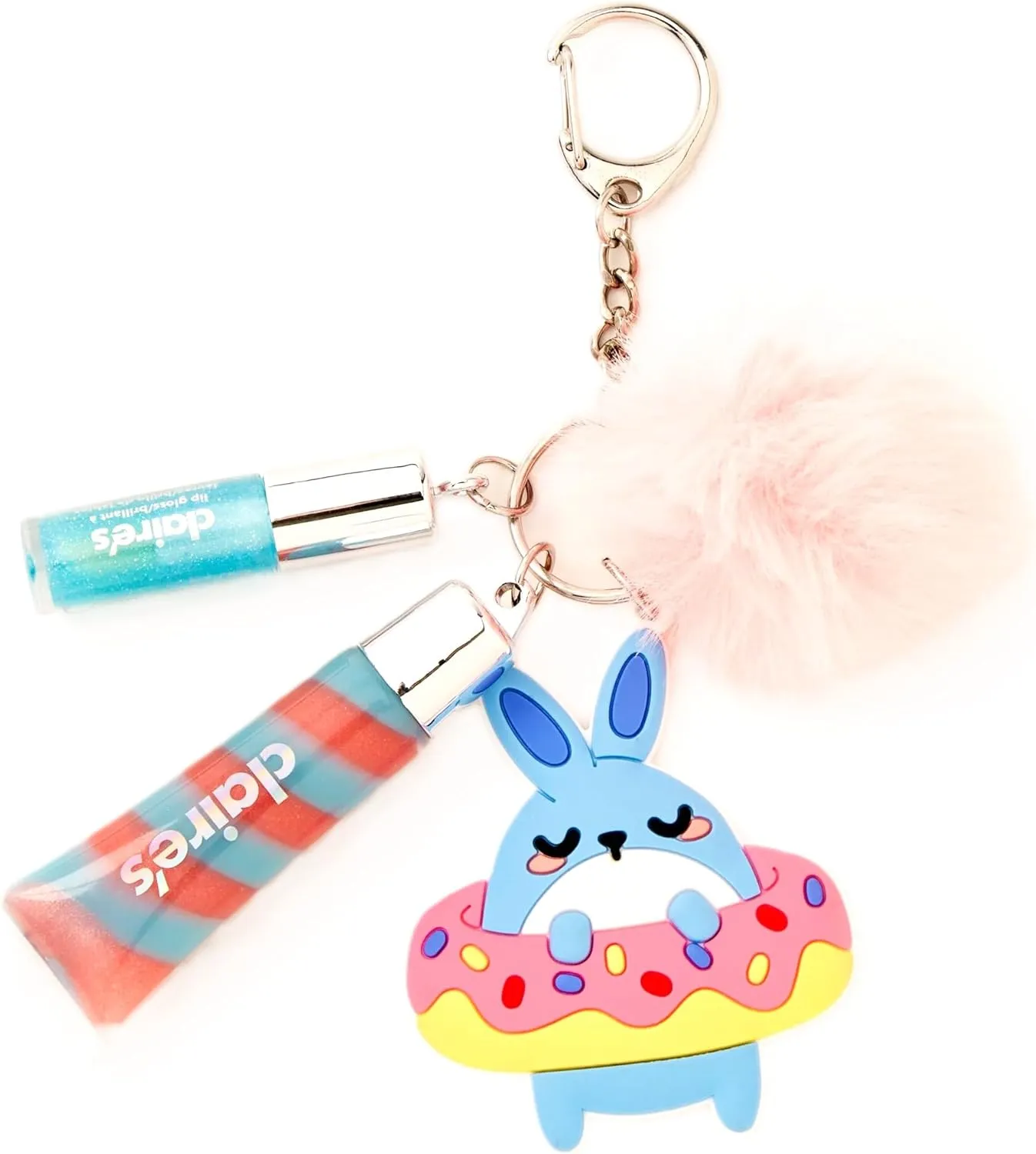 Donut Bunny Lip Gloss Keychain