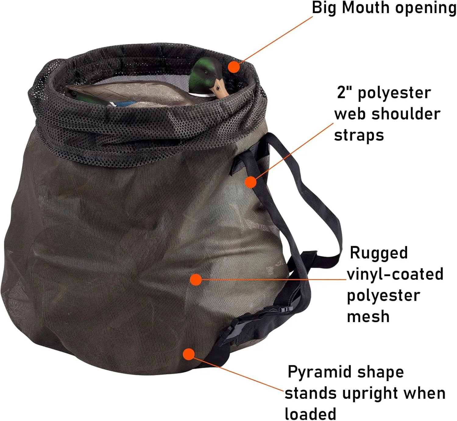 Drake Waterfowl"The Big Mouth Decoy Bag with Pyramid Bottom