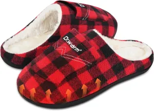 Dr.Warm Heated Slippers for Women Men, 5000mAh Rechargeable Battery Heating Shoes with Anti-Skid Rubber Sole, Thermal Electric Fuzzy Slippers Foot Warmer for Cold Winter