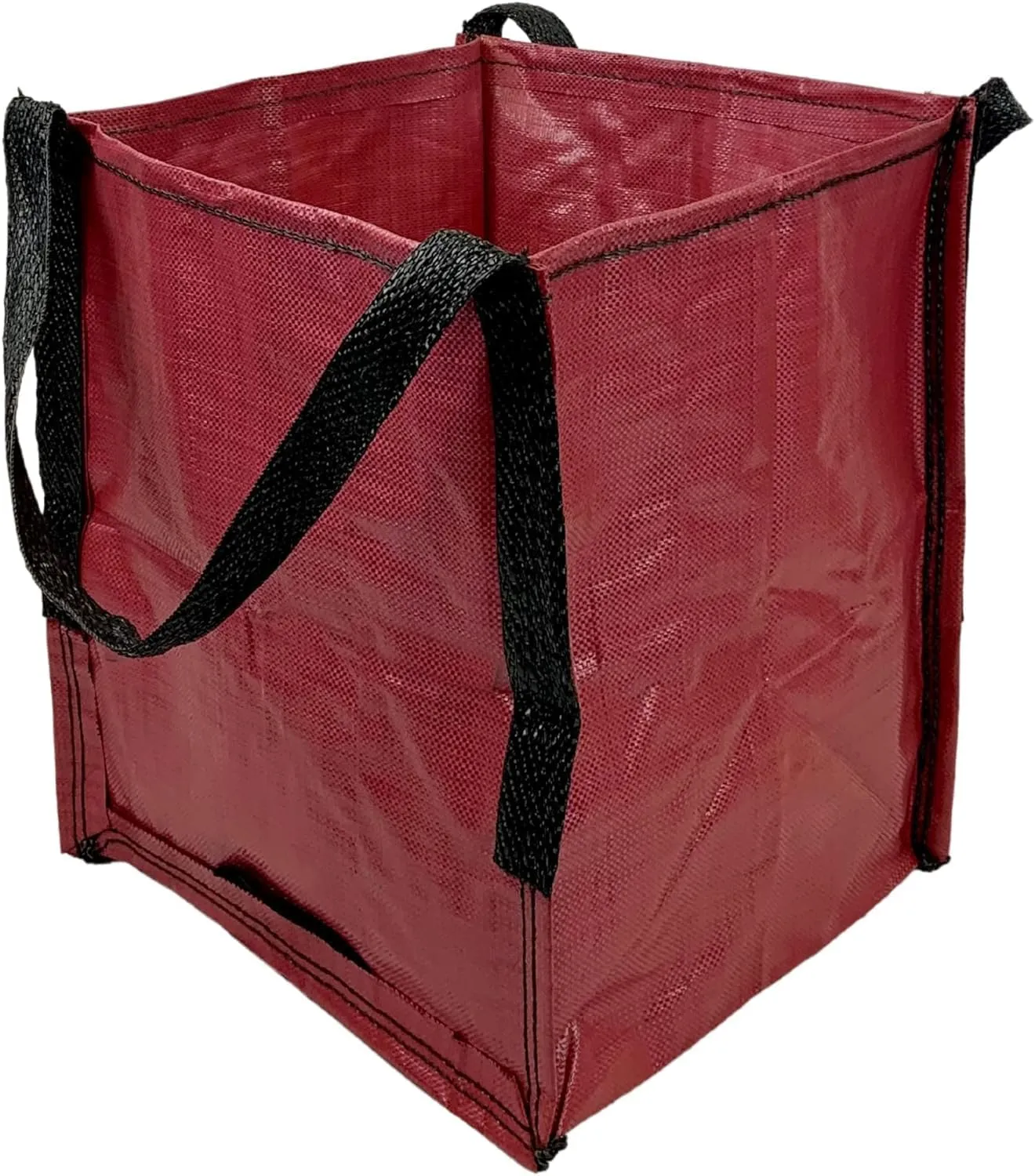 DURASACK Heavy Duty Storage Tote Bag 22-Gallon Rugged Woven Polypropylene Moving Bag, Reusable Self-Standing Design, Holds up to 500 Pounds, Single, Red