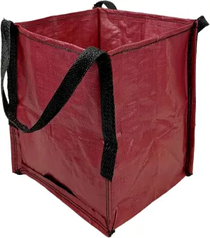 DURASACK Heavy Duty Storage Tote Bag 22-Gallon Rugged Woven Polypropylene Moving Bag, Reusable Self-Standing Design, Holds up to 500 Pounds, Single, Red