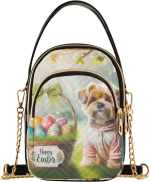 Easter Spring Quilted Purses for Women Trendy Phone Holder Purse Crossbody
