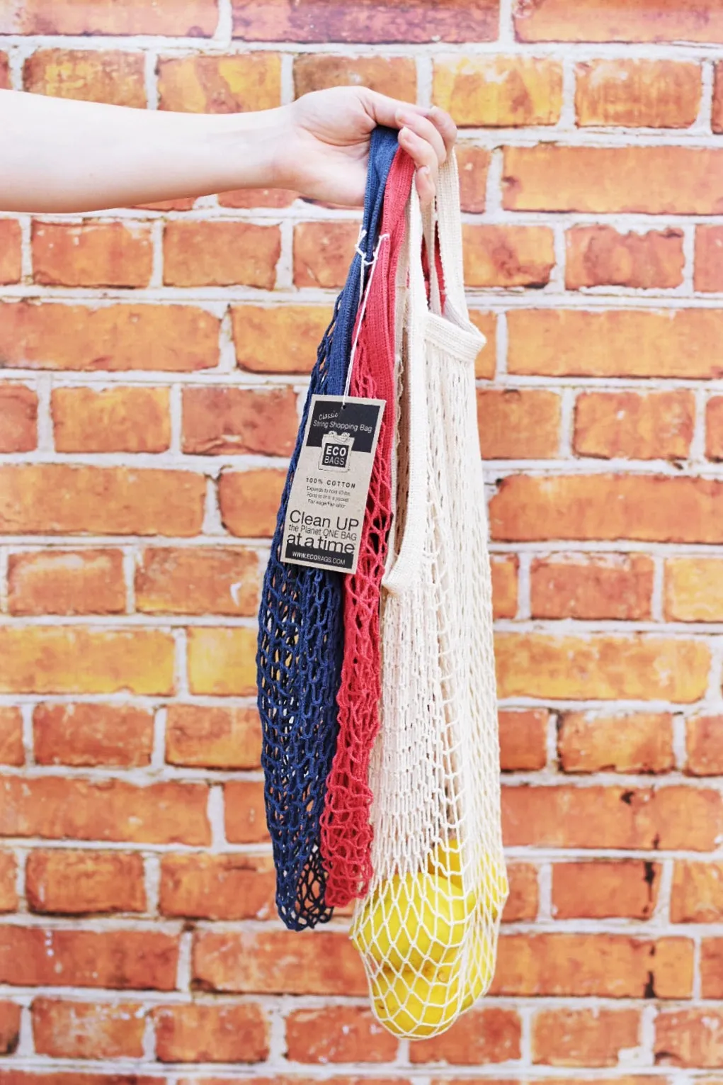 Eco Bags: Short Handle - Assorted Earthtones
