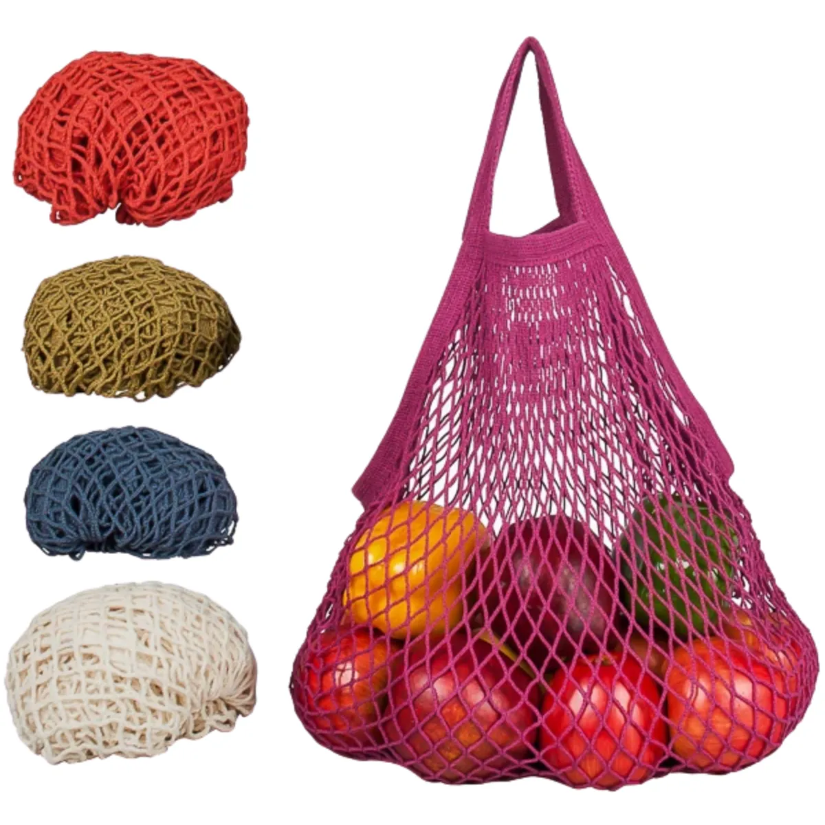 Eco Bags: Short Handle - Assorted Earthtones