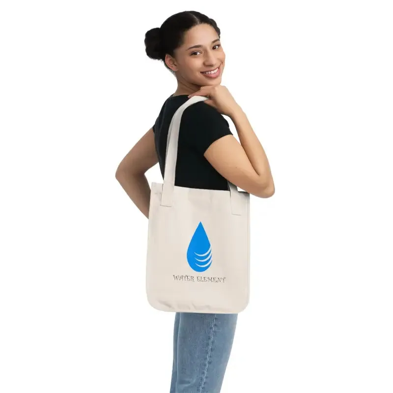Eco Canvas Tote Bag with Water Element Appeal