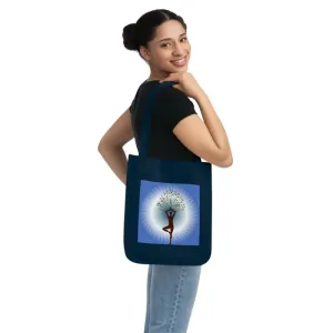 Eco Chic Canvas Tote Bag for Woman Yoga Tree Lovers