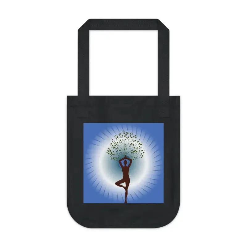 Eco Chic Canvas Tote Bag for Woman Yoga Tree Lovers