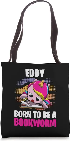 Eddy - Born To Be A Bookworm - Personalized Tote Bag