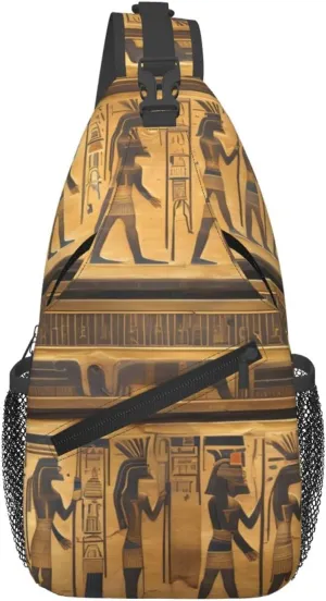 Egypt Hieroglyphics Foldie Crossbody Bag - Anti Theft Crossbody Bags and Small Sling Bags for Men and Women