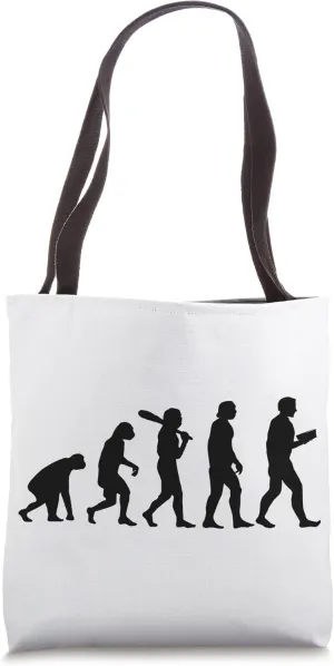 Evolution Reading Novel Lecture Reader Book Owl Bookworm Tote Bag