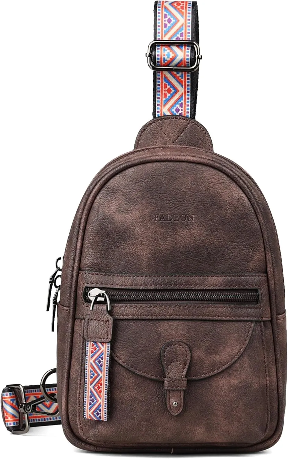 FADEON Small Sling Bag for Women - Mini Crossbody Bag - Designer Sling Purse Cute PU Leather Shoulder Bags