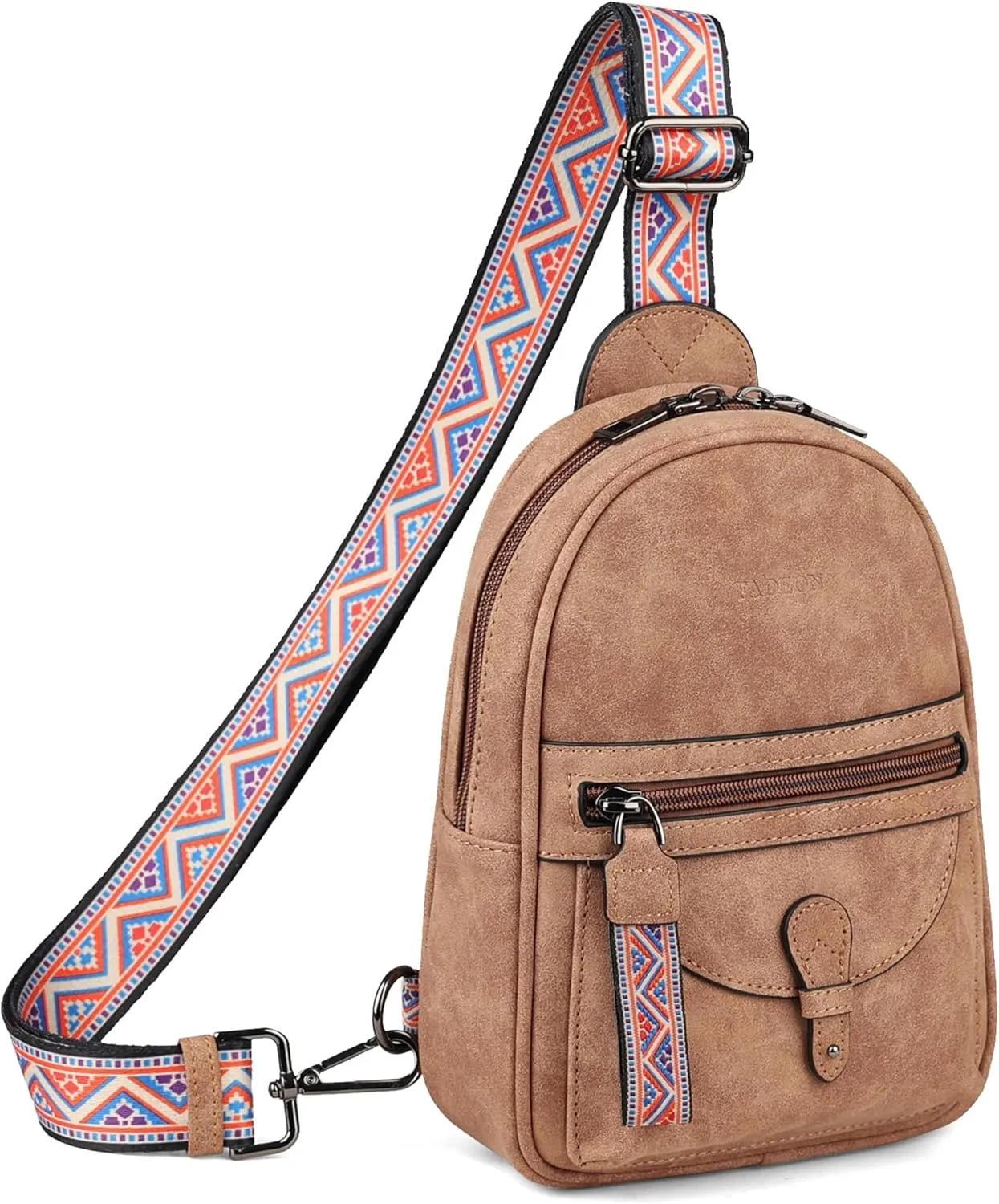 FADEON Small Sling Bag for Women - Mini Crossbody Bag - Designer Sling Purse Cute PU Leather Shoulder Bags