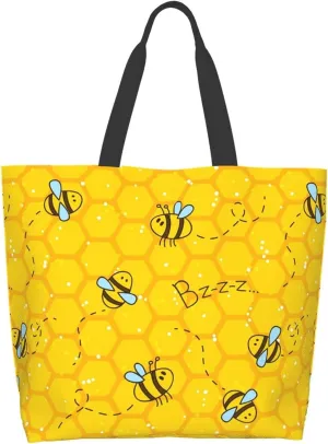 Famame Canvas Tote Bag Large Women Casual Shoulder Bag Handbag Reusable Multipurpose Shopping Grocery Bag For Outdoors…