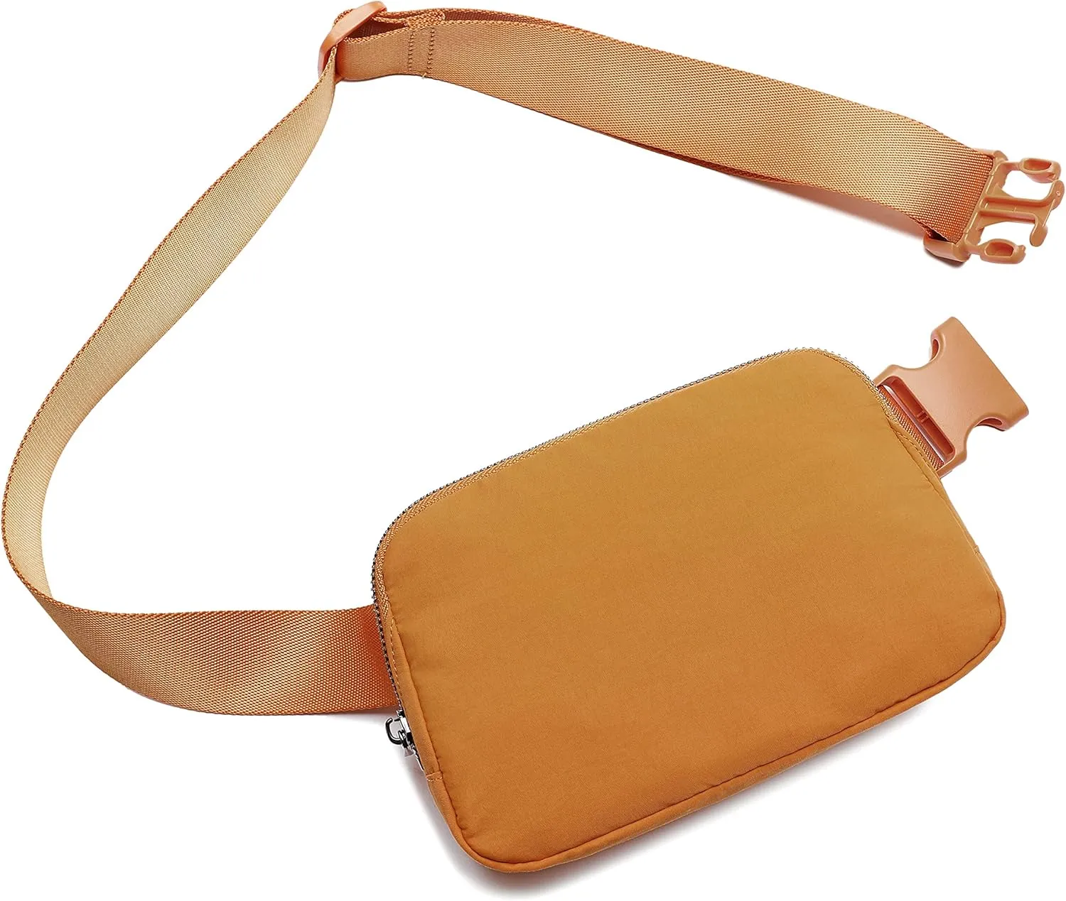 Fanny Belt Bag Waist Pack Crossbody Bags Bum Bag for Running Hiking Travel Workout Adjustable Strap for Women -black, Muddy yellow