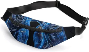 Fanny Pack for Men Women Belt Bag Lungs Under The Light Crossbody Waist Pack for Travel Walking Running Bum Bags