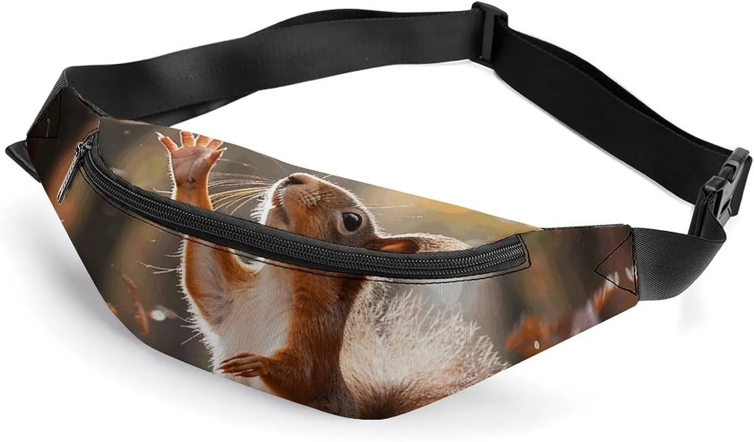 Fanny Pack for Men Women Belt Bag Standing on Hind Legs Crossbody Waist Pack for Travel Walking Running Bum Bags