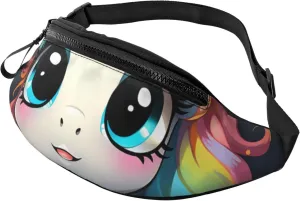 Fanny Pack for Men Women Crossbody Waist Bag Colorful Hairstyle Belt Bag with Adjustable Strap Hip Bum Bag