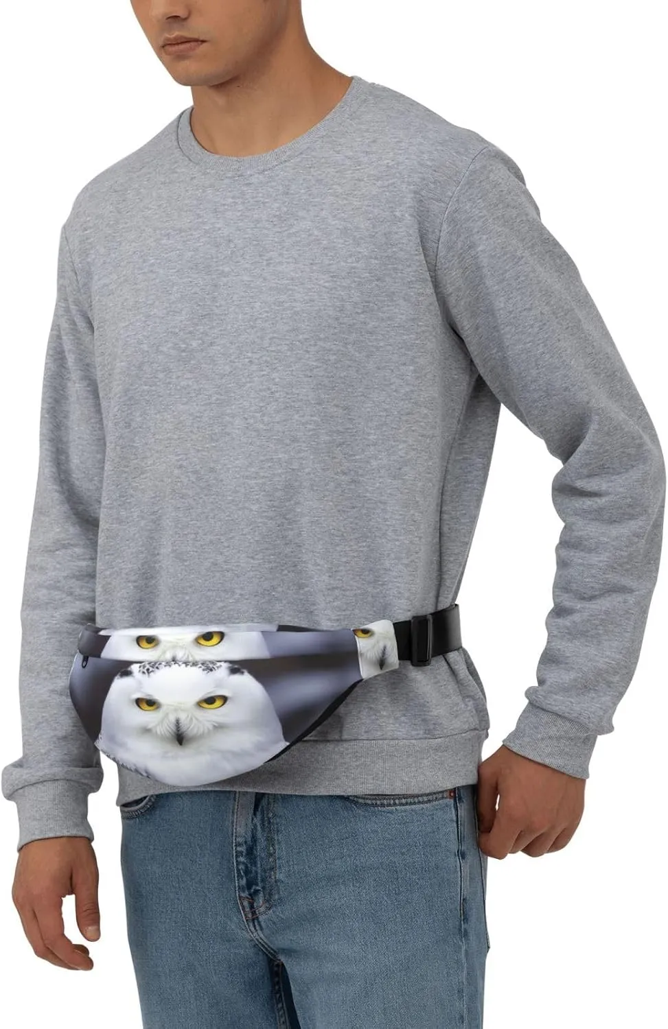 Fanny Pack for Men Women Waist Bag Adjustable Waist Pack Crossbody Belt Bag Arctic Owl Bum Bag