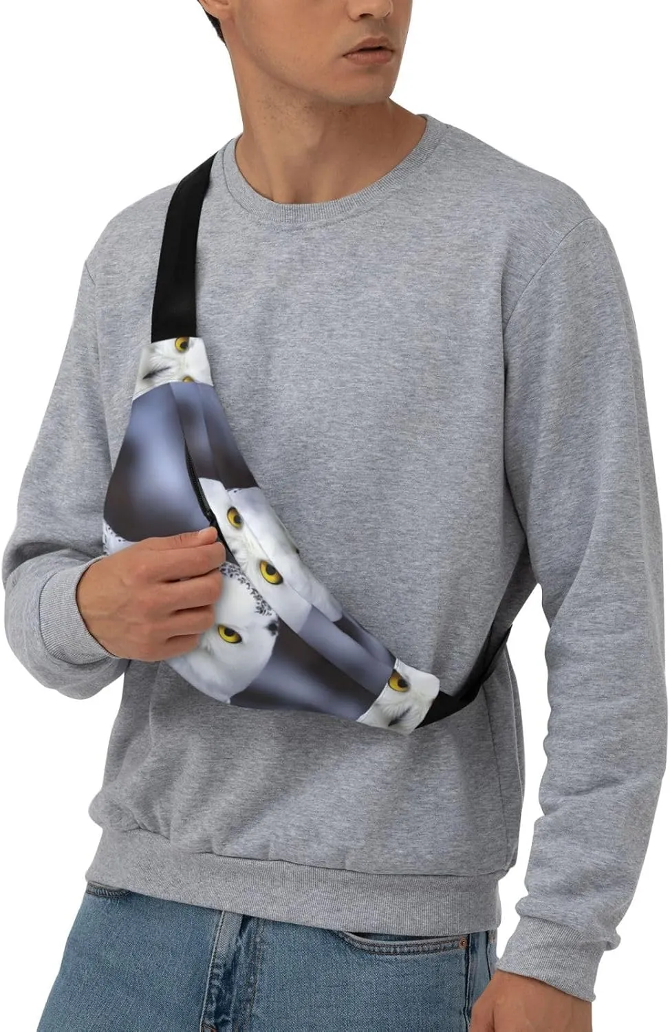 Fanny Pack for Men Women Waist Bag Adjustable Waist Pack Crossbody Belt Bag Arctic Owl Bum Bag