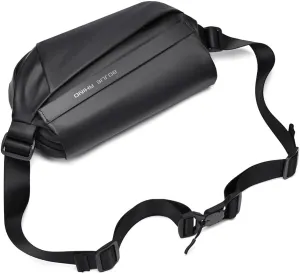 Fashionable Crossbody Sling Bag -Water-Resistant, Waist Bag Multi-Compartment, Anti-Theft Chest Pack for Men & Women Cycling Sports Travel,Black