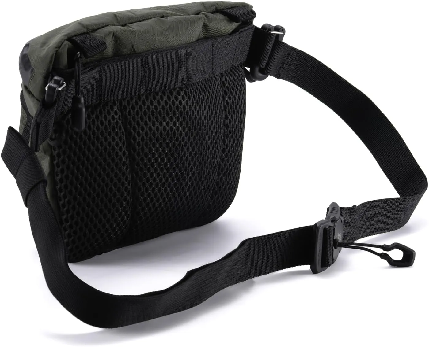Fe Waist Pouch - Green | Tactical Multi-Mount Design | YKK Waterproof Zippers, DURAFLEX & FIDLOCK Buckles | Hidden Rear Pocket | EDC Belt Bag for Travel, Filmmakers, & Everyday Carry