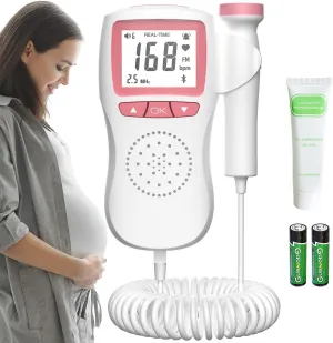 Fetal Heartbeat Doppler Belt Baby Fetal Heartbeat Monitor Bandage for Pregnancy Women Easy to use Bag