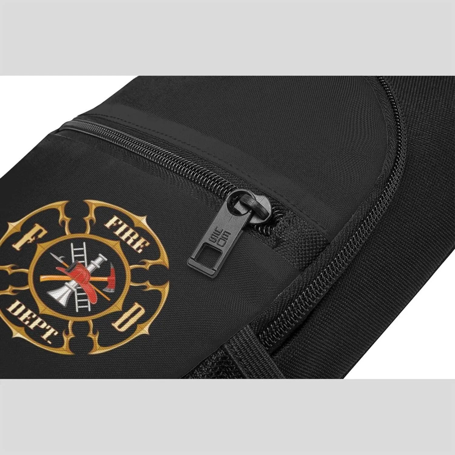 Firefighter Volunteer Fire Department Adjustable Fanny Pack Waist Bag For Travel Sports