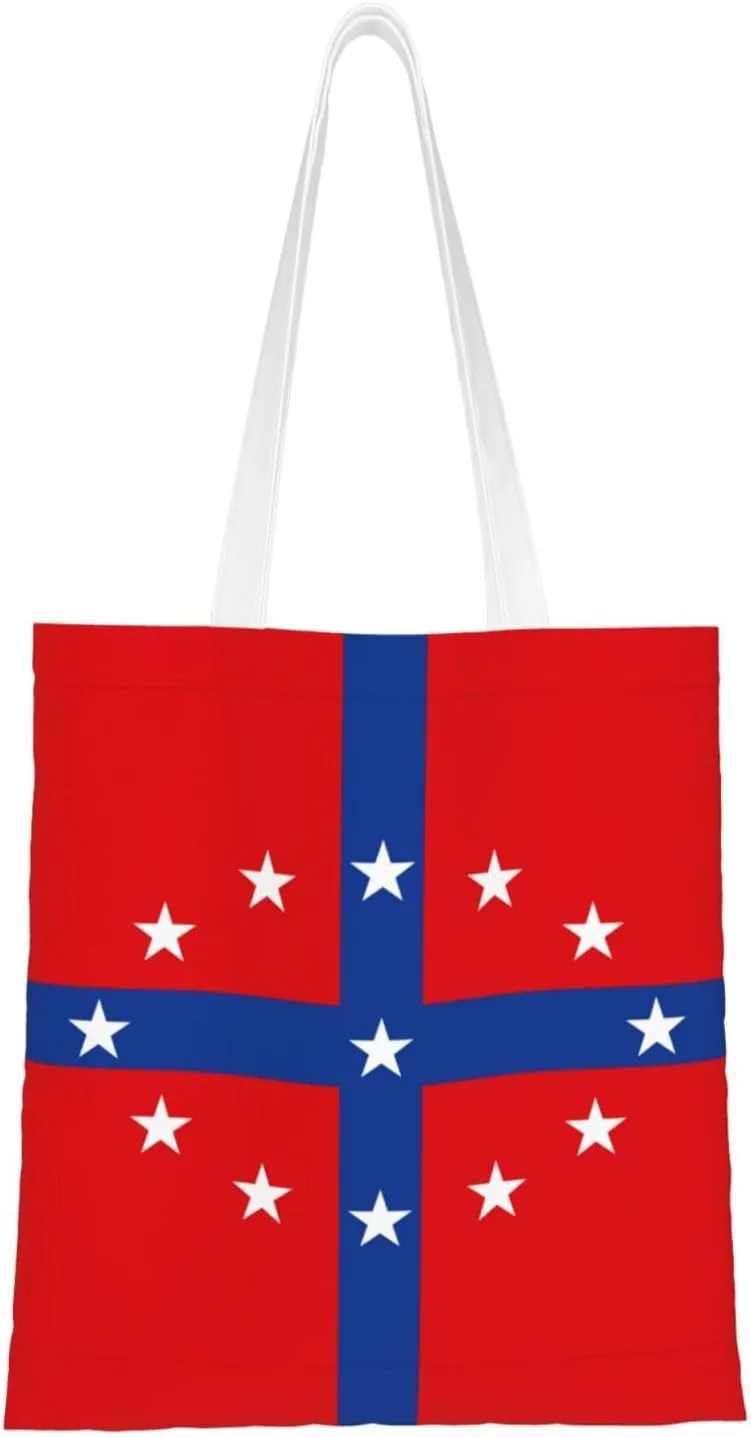 Flag Of Augusta, Georgia (1939-1985)-1 Tote Bag for Women Canvas Shopping Bags Reusable Large Capacity Casual Shoulder Handbags Grocery Bags DIY Gift Bags
