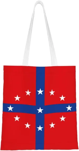 Flag Of Augusta, Georgia (1939-1985)-1 Tote Bag for Women Canvas Shopping Bags Reusable Large Capacity Casual Shoulder Handbags Grocery Bags DIY Gift Bags