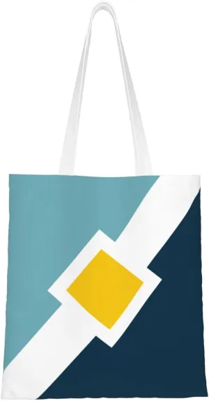 Flag Of Madison, Georgia Tote Bag for Women Canvas Shopping Bags Reusable Large Capacity Casual Shoulder Handbags Grocery Bags